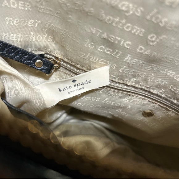 Kate Spade- Black Crocodile Handbag w/ removable adjustable straps. - Picture 13 of 16